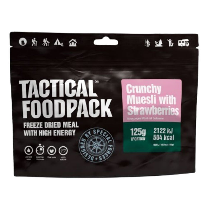 Ration lyophilisée MUESLI CROQUANT AUX FRAISES Tactical Foodpack - Autre - Welkit.com