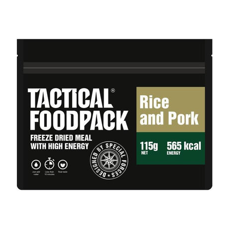 Ration lyophilisée RIZ & PORC 565 KCAL Tactical Foodpack - Autre - Welkit.com