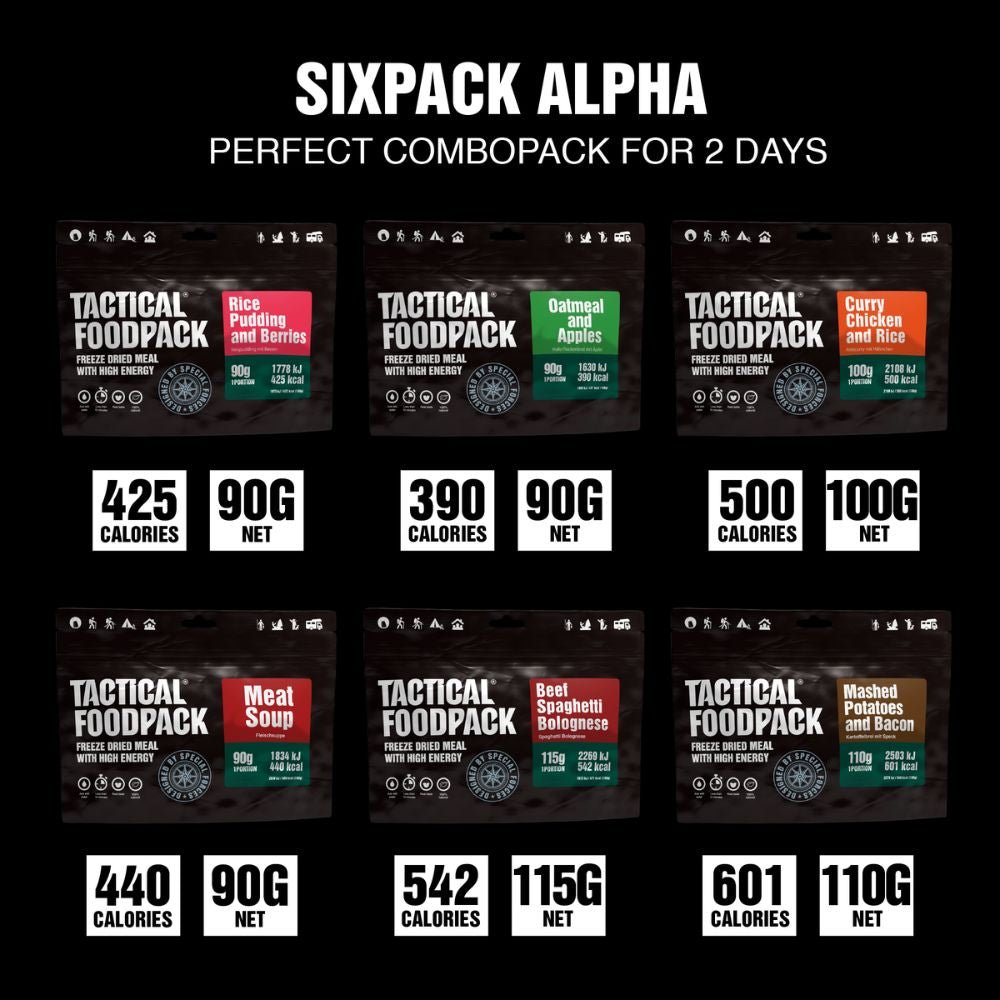 Ration lyophilisée SIX PACK ALPHA Tactical Foodpack - Autre - Welkit.com