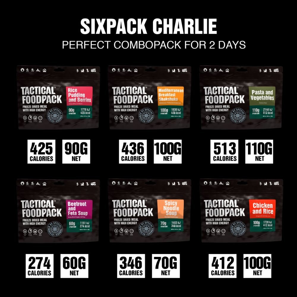 Ration lyophilisée SIX PACK CHARLIE Tactical Foodpack - Autre - Welkit.com