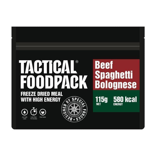 Ration lyophilisée SPAGHETTIS BOLOGNAISE 580 KCAL Tactical Foodpack - Autre - Welkit.com