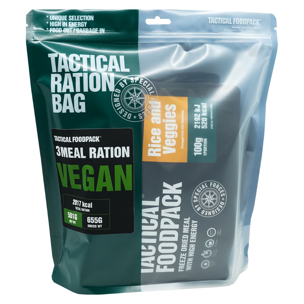 Ration lyophilisée VEGAN 3 REPAS Tactical Foodpack - Autre - Welkit.com