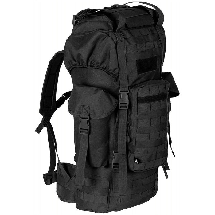 Sac à dos BW MOLLE 65L + Armature M95 CZ MFH - Noir - Welkit.com