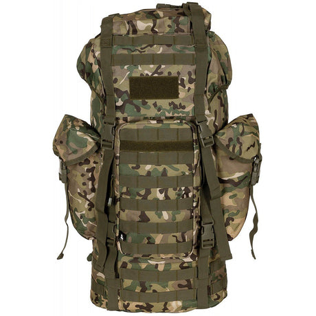 Sac à dos BW MOLLE 65L + Armature M95 CZ MFH - Operation camo - Welkit.com