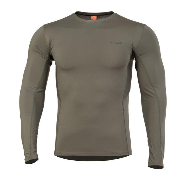 T - shirt thermorégulateur hiver APOLLO ACTIVITY ML Pentagon - Vert olive - Welkit.com