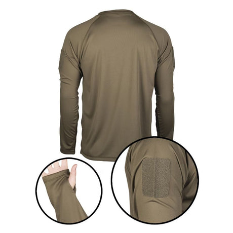 T - shirt thermorégulateur hiver QUICK - DRY Mil - Tec - Vert Olive - Welkit.com