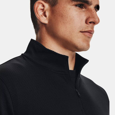 T - shirt thermorégulateur hiver UA LW 1/4 ZIP Under Armour - Noir - Welkit.com