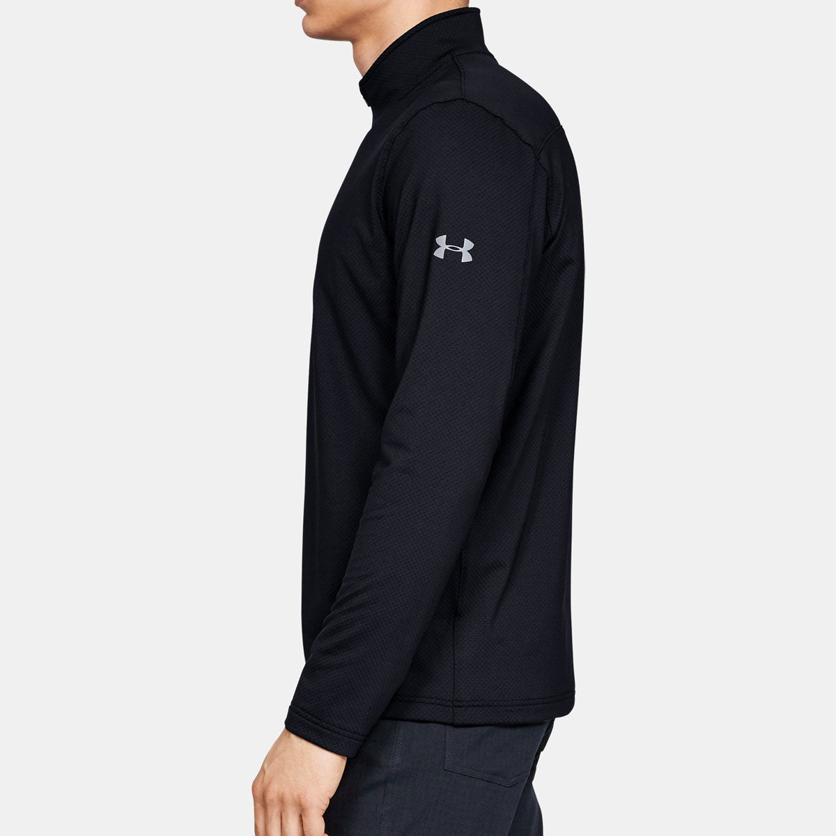 T - shirt thermorégulateur hiver UA LW 1/4 ZIP Under Armour - Noir - Welkit.com