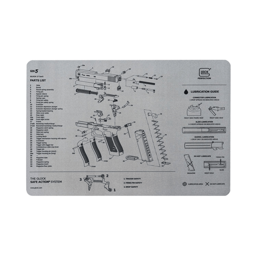 Tapis de démontage BENCH MAT GEN5 Glock - Gris - Welkit.com