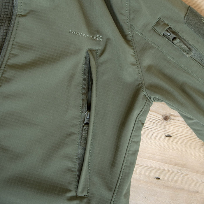 Veste softshell ARTAXES Pentagon - Vert - Welkit.com