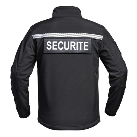 Veste softshell SÉCU - ONE HV - TAPE SÉCURITÉ A10 Equipment - Noir - Welkit.com