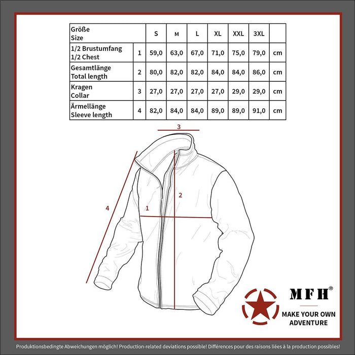 Veste thermique britannique réversible MFH - Vert Olive - Welkit.com