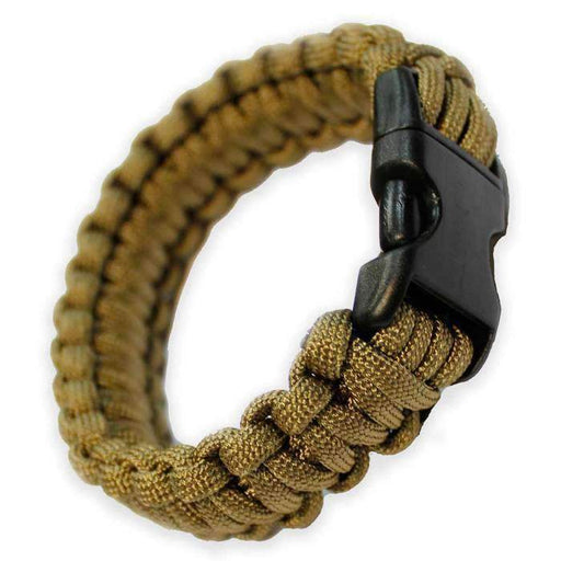 Bracelet paracorde-Bulldog Tactical-Coyote-S (17 cm)-Welkit