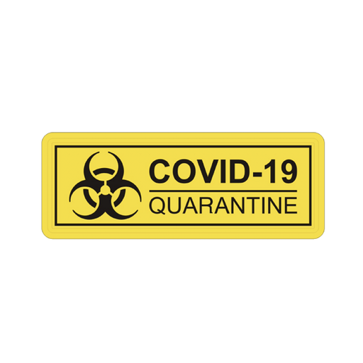 COVID-19 QUARANTINE - Morale patch-Mil-Spec ID-Jaune-Welkit
