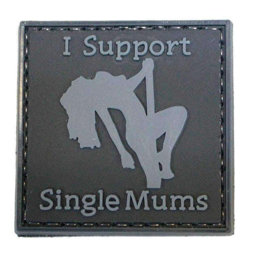I SUPPORT SINGLE MUMS - Morale patch-MNSP-Noir-Welkit