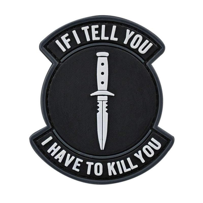 IF I TELL YOU - Morale patch-MNSP-Vert olive-Welkit