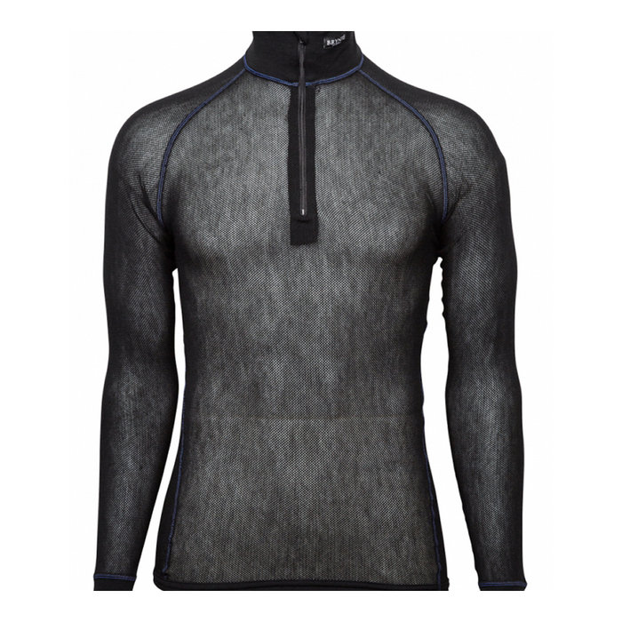 T-shirt thermorégulateur hiver WOOL THERMO LIGHT ZIP 3/4 NECK