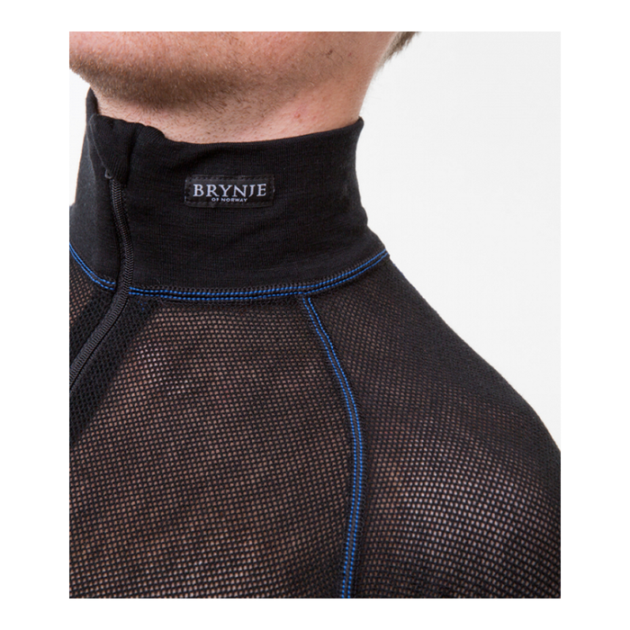 WOOL THERMO LIGHT ZIP 3/4 NECK