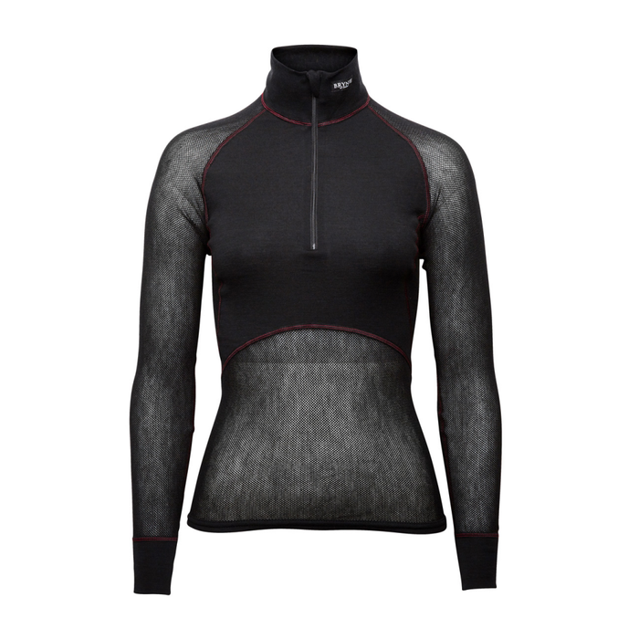 T-shirt thermorégulateur hiver WOOL THERMO LIGHT ZIP 3/4 W'S