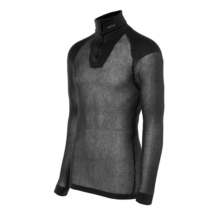 T-shirt thermorégulateur hiver WOOL THERMO ZIP WITH INLAY
