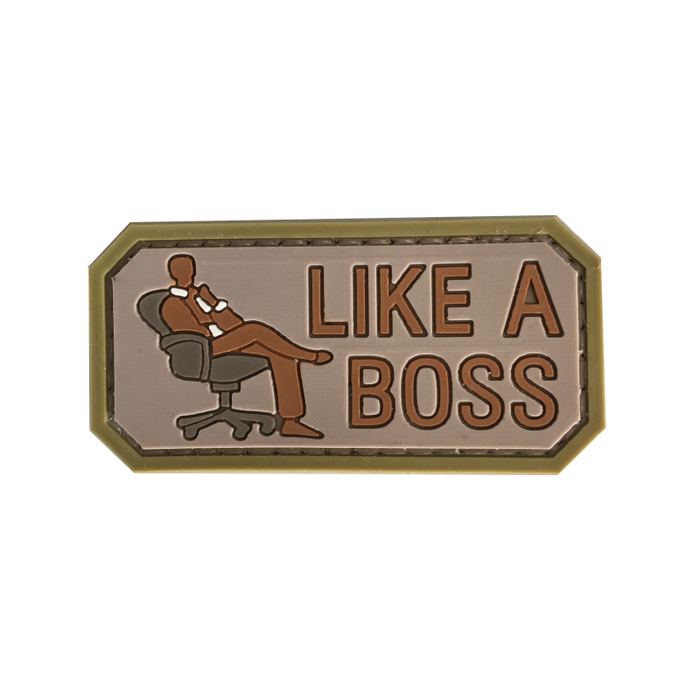 LIKE A BOSS - Morale patch-QS Patch-Vert olive-Welkit