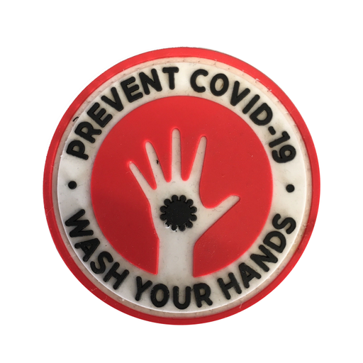 PREVENT COVID-19 WASH YOUR HANDS - Morale patch-Mil-Spec ID-Rouge-Welkit