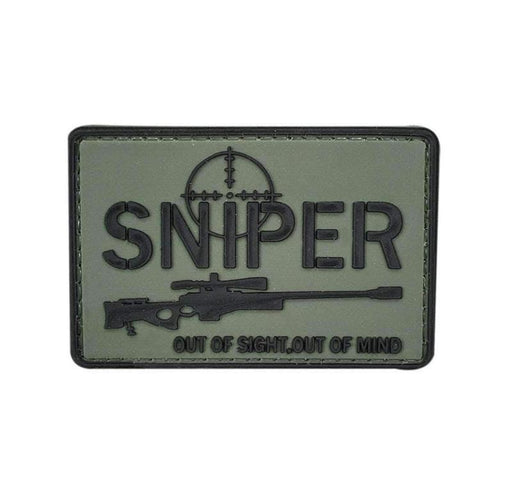 SNIPER OUT OF SIGHT - Morale patch-MNSP-Vert olive-Welkit